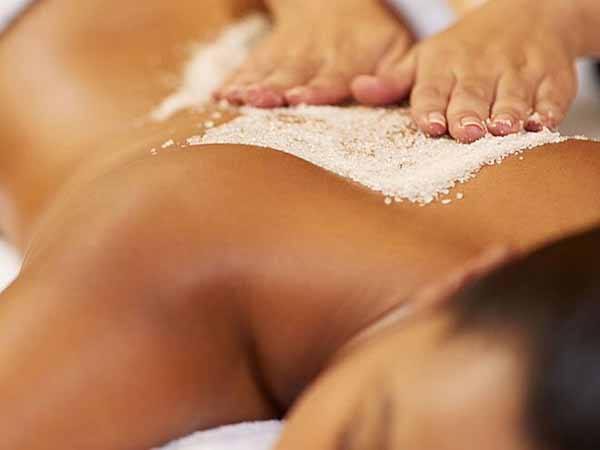 Woman getting Swedish Massage